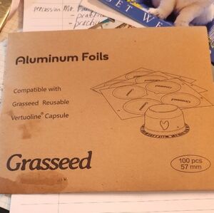 Nespresso Aluminum Foils for Vertuoline Capsule New Unopened